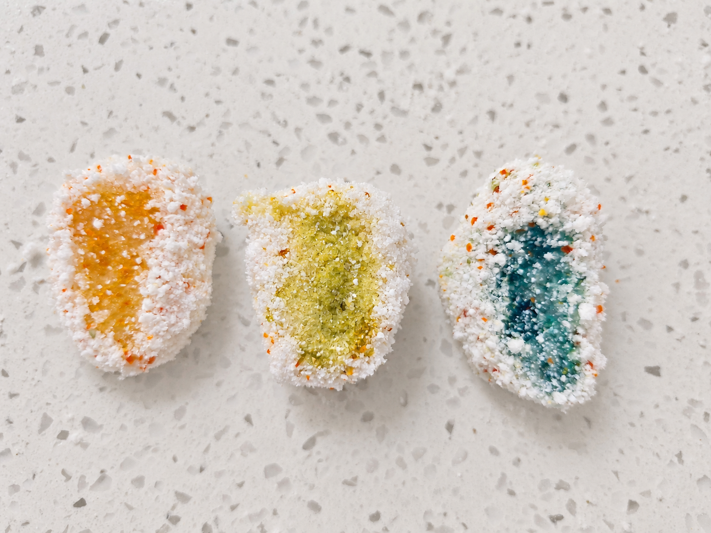 Firm clumps in health monitoring crystal litter